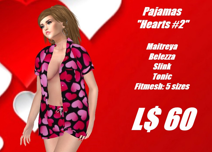 Pajamas-Hearts #2
