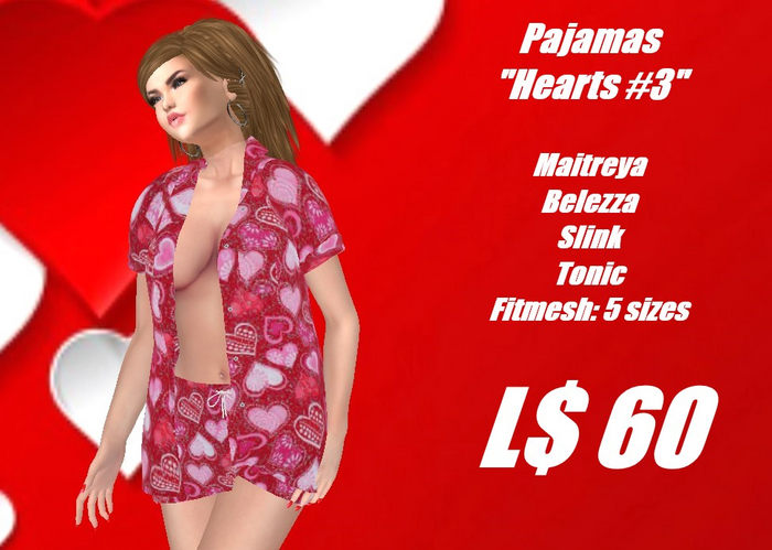 Pajamas-Hearts #3