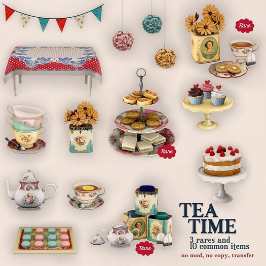 -tb- Tea Time - Tea and Crumpets RARE