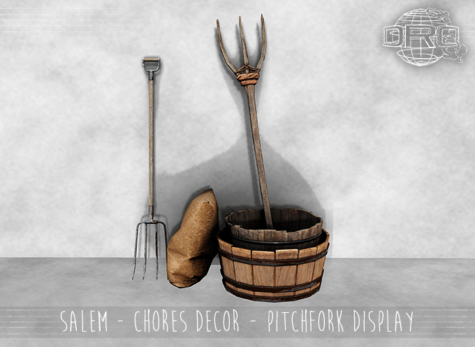 -DRD- Salem - Chores Decor - Pitchfork Display