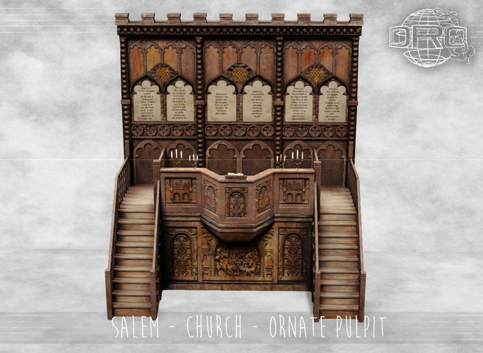 -DRD- Salem - Church - Ornate Pulpit