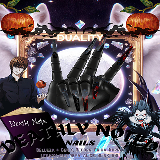 +Duality+ Deathly Noted Nail Set