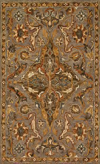 Hand-Hooked Owen Wool Modern Rug - Grey Multi