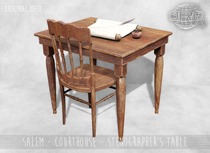 -DRD- Salem - Courthouse -  Stenographer's Table