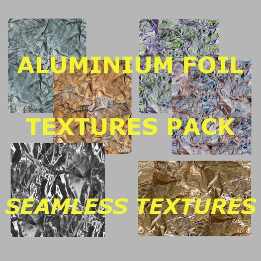 Aluminium foil textures pack