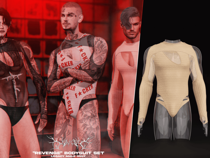 #Klubb "Revenge" Bodysuit Set [Vanilla]