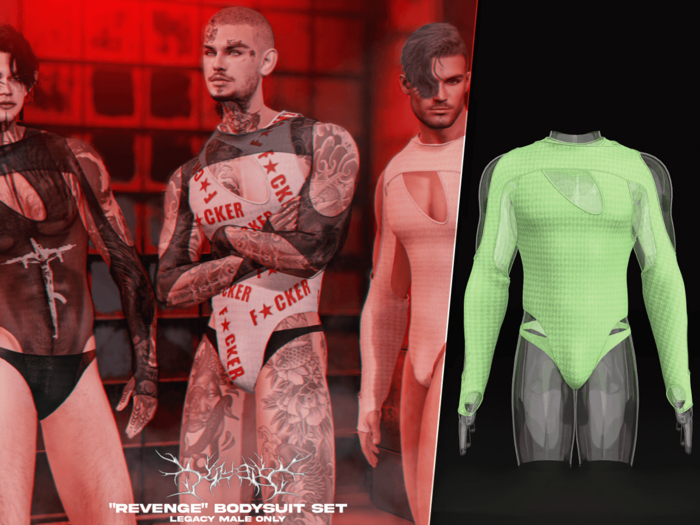 #Klubb "Revenge" Bodysuit Set [Reptilian]