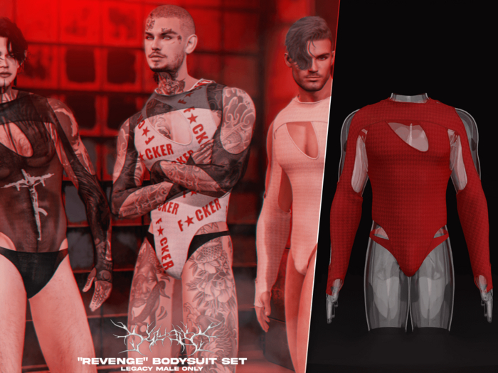 #Klubb "Revenge" Bodysuit Set [Nosebleed]