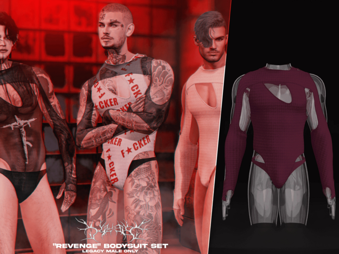 #Klubb "Revenge" Bodysuit Set [Lust]