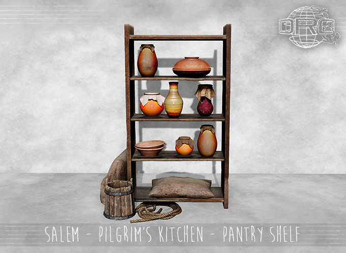 -DRD- Salem - Pilgrim's Kitchen - Pantry Shelf
