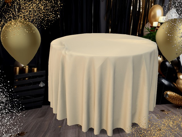 [AE] Home Decor - Elegant Cloth Table  Cream