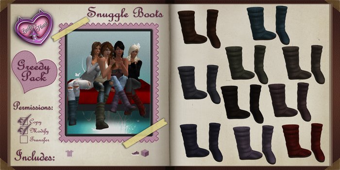 .:LH:. Snuggle Boots Greedy Pack