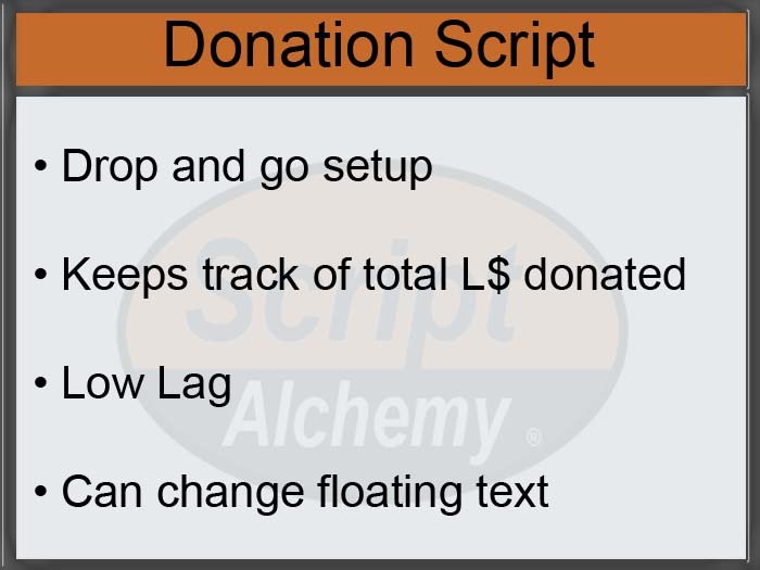Script Alchemy - Donation Script