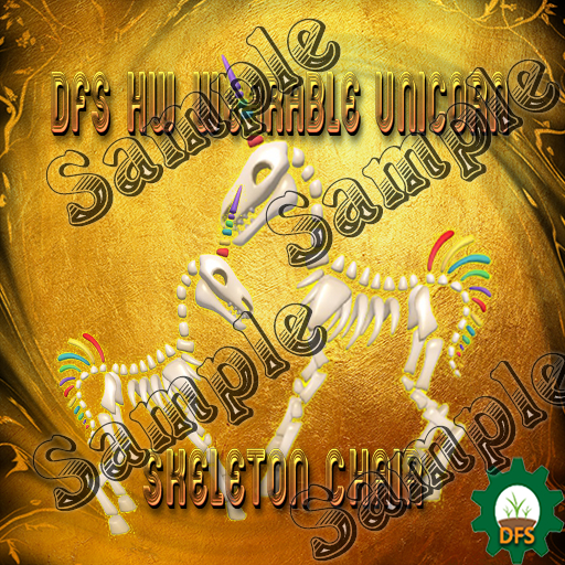 DFS Texture HW Wearable Unicorn Skeleton Chair