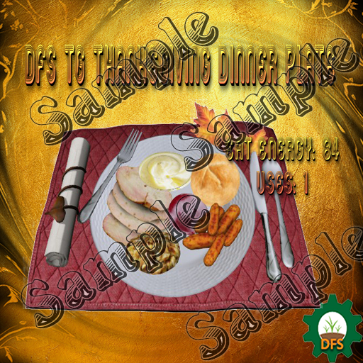 DFS Texture TG Thanksgiving Dinner Plate
