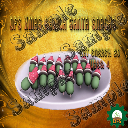 DFS Texture Xmas Grinch Santa Snacks