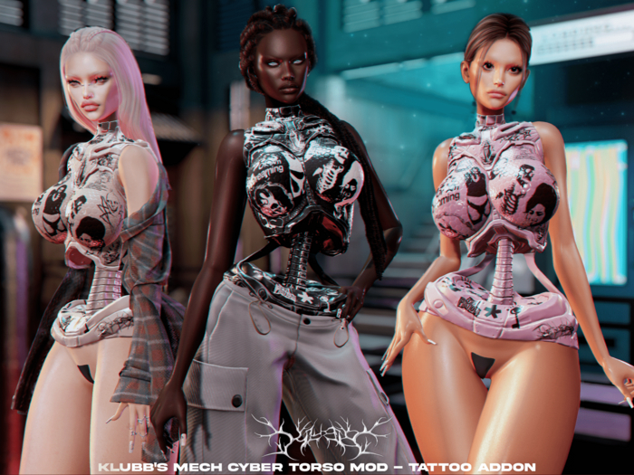 Tattoo Addon for Klubb's Mech Cyber Torso Mod [FP]