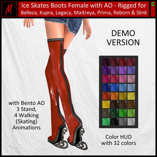 Michelle's Ice Skates Boots with AO - DEMO