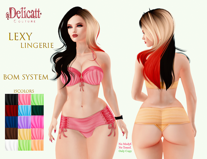 Delicatt couture - Lexy Lingerie - BOM system -  Collection 2024#Jan.#14