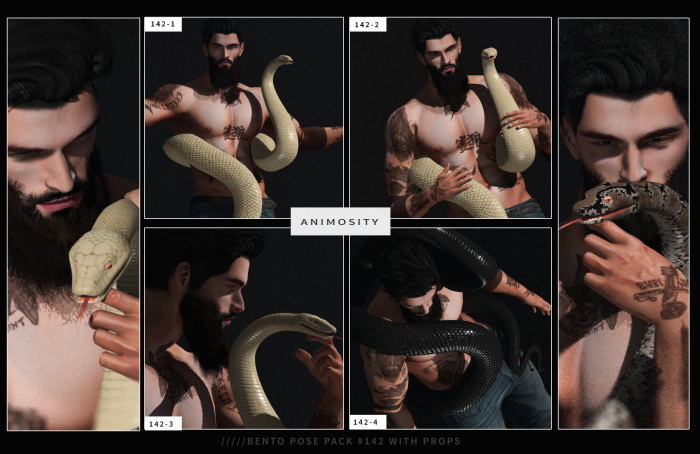 Animosity - 142 Pose Pack w/Props