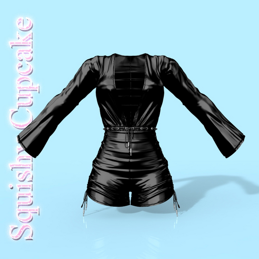Black Shiny Jumpsuit