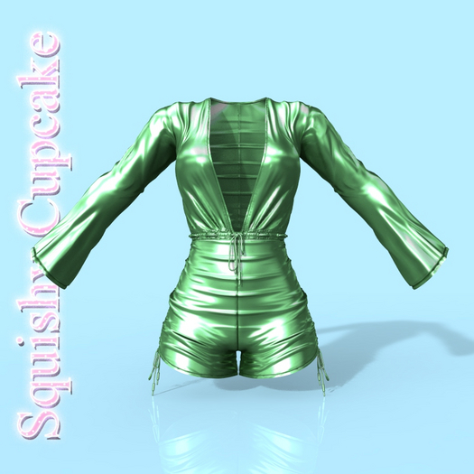 Green Shiny Jumpsuit