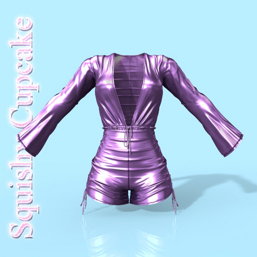 Lilac Shiny Jumpsuit