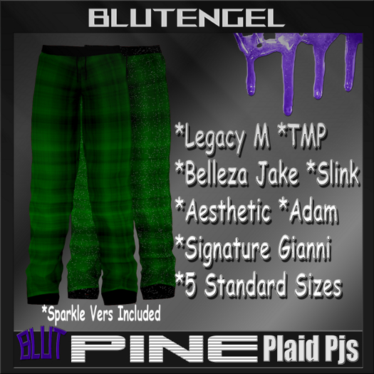 Pine Plaid PJs M