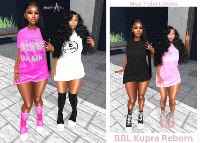 MYA TSHIRT DRESS Fatpack -BADDIESZN