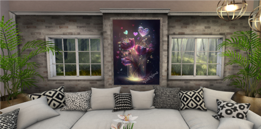 Fairy Dust Flowers Picture Frame