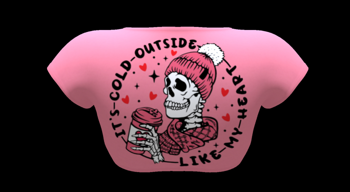 ! ! NB - Cold Outside Tee Pink - 