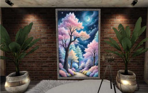 Cotton Candy Forest Picture Frame