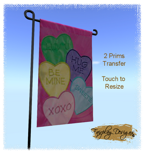 Valentine Yard Flag RESIZEABLE