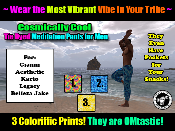 Cosmically Cool Meditation Pants *unpack*