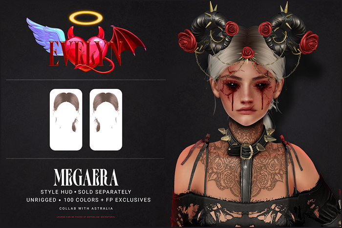 [Evelyn] Megaera Hairstyle (Bloggers Pack)