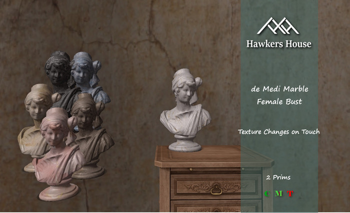 *HH* de Medi Marble Female Bust