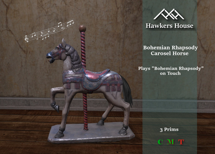 *HH* Bohemian Rhapsody Carousel Horse