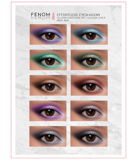 Fenom. Effortless Eyeshadows BoM/HD [Lelutka Evo X - ADVX]
