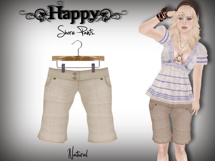 {Happy} Shore Pants (Natural)