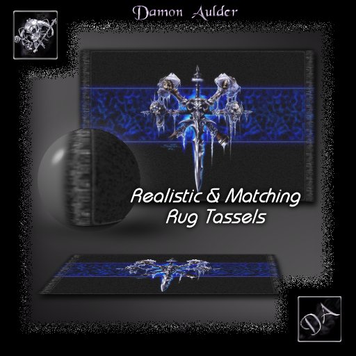 NuTec: Blue Gothic Sword Rug 