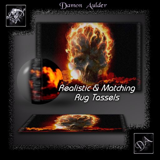 NuTec: Flame Skull Rug