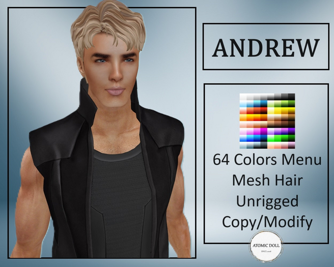 Male hair mesh man hair color menu man hair male mesh hair unrigged modify man mesh male hair