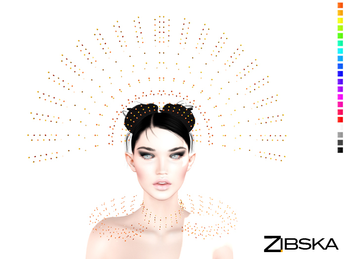Zibska [Archive] ~ Pensri color change headpiece, collar and shoulders