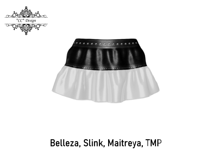 (117) *CC* Beate Latex Mini Skirt DEMO