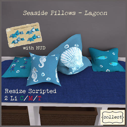 Seaside Pillows - Lagoon - { collect }