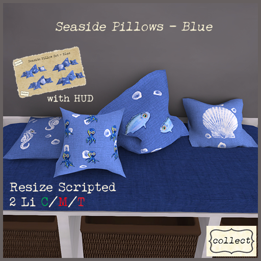 Seaside Pillows - Blue - { collect }