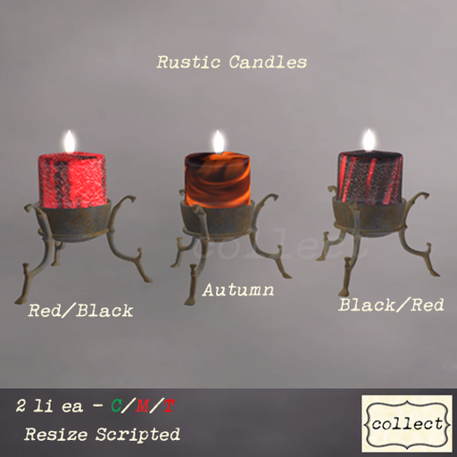 Rustic Candles - Autumn Set { collect }