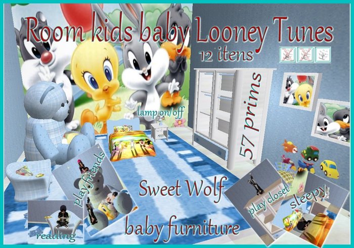 baby looney tunes nursery decor