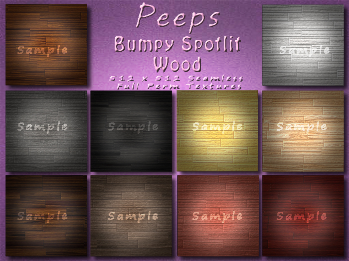 Peeps Textures Bumpy Spotlight Wood