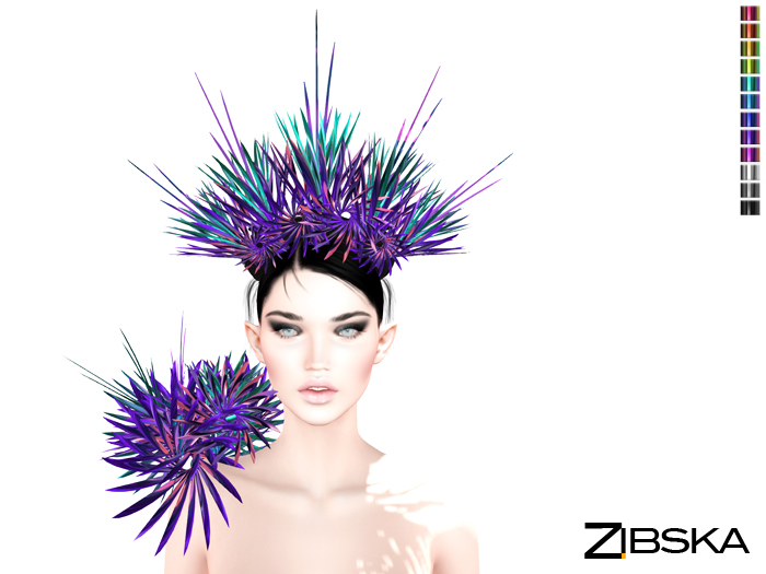 Zibska [Archive] ~ Osanne color change headpiece and shoulder